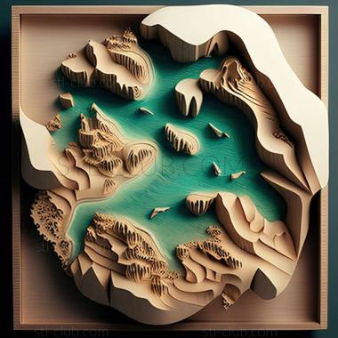 3D model Other islands in the Maldives (STL)